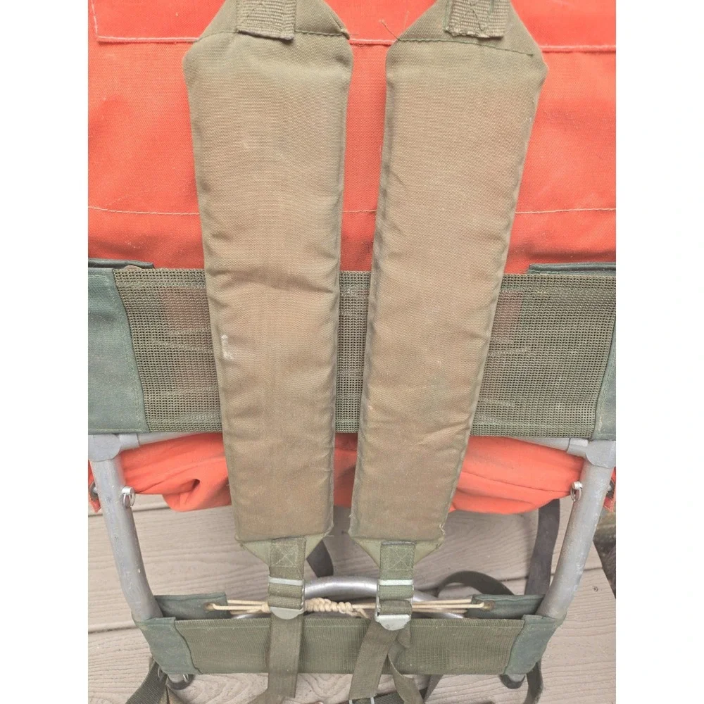 Skyline Camp Trail  External Frame Hiking Backpack, Orange  VTG